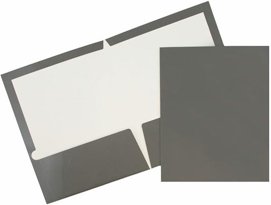 JAM PAPER Laminated Two Pocket Glossy Folders by JAMPaper