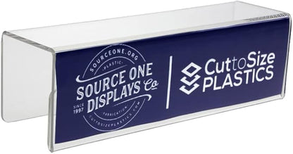 Source One Deluxe Clear Acrylic Cubicle Sign Holder & Name Plates by SOURCEONEDISPLAYS
