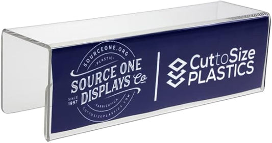 Source One Deluxe Clear Acrylic Cubicle Name Plates by SOURCEONEDISPLAYS
