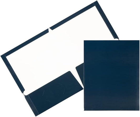 JAM PAPER Laminated Two Pocket Glossy School Folders by JAMPaper