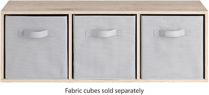 Whitmor Bookcase Storage Organizer, 3 Tier Stackable MDF Bookshelf, Open - Image 3
