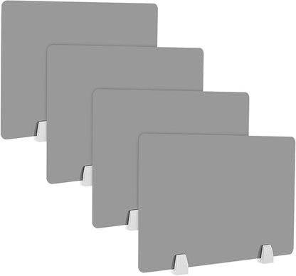 4 Pcs Desk Divider Privacy Panel, 23.6”L X15.8”W Frosted Acrylic Desk Privacy - Image 7