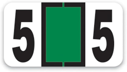 File Right Number Labels Roll – Color-Coded Numeric Filing Labels, 1-5/8" × by Unknown