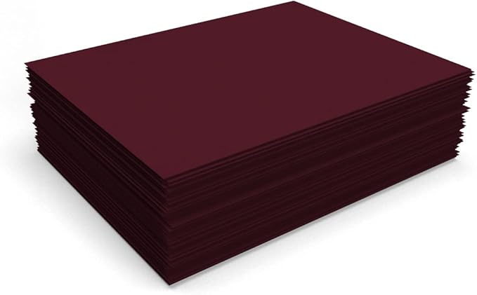 LUXPaper 8.5" x 11" Cardstock | Letter Size | Burgundy Linen | 100lb. Cover | 1 - Image 4