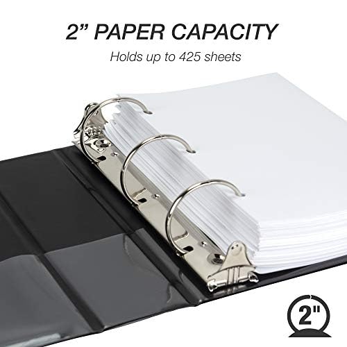 Samsill Economy 1 Inch Mini 3 Ring Binder, Made in The USA, 9.1" x 7.5" Round - Image 4