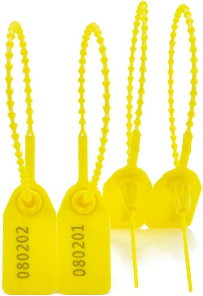 100Pcs Plastic Tamper Shipping Seals Pull-Tite Security Seal Signage Numbered - Image 3