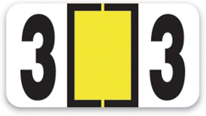 File Right Number Labels Roll – Color-Coded Numeric Filing Labels, 1-5/8" × by Unknown