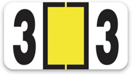 File Right Number Labels Roll – Color-Coded Numeric Filing Labels, 1-5/8" × by Unknown