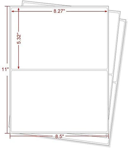BESTEASY 200 Round Corner Half Sheet Self Adhesive Shipping Labels - Image 6