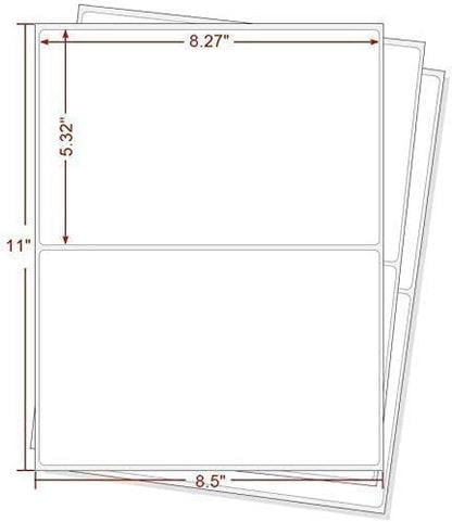 BESTEASY Round Corner Half Sheet Self Adhesive Shipping Labels - Image 6