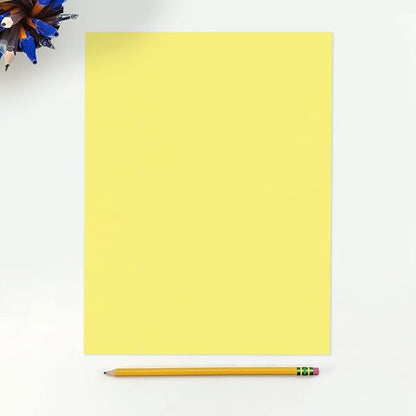 LUXPaper 8.5" x 11" Paper | Letter Size | Pastel Canary Yellow | 60lb. Text | - Image 3