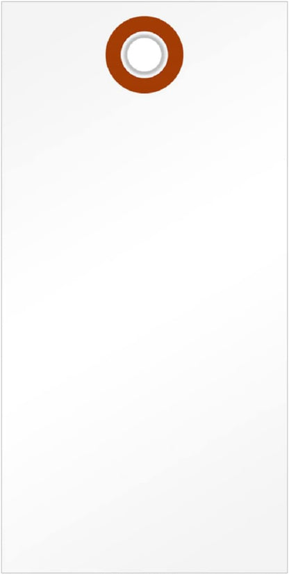 SmartSign 4.75 x 2.375 inch Blank White Shipping Tags by SmartSign