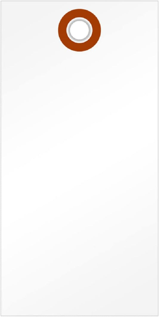 SmartSign 4.75 x 2.375 inch Blank White Shipping Tags by SmartSign