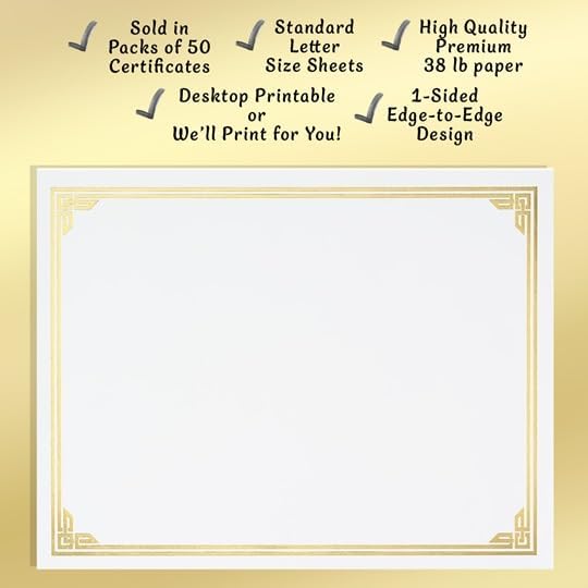 PaperDirect Purple on White Classic Specialty Certificates, 8½ x11, Foil Accents - Image 5