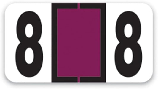 File Right Number Labels Roll – Color-Coded Numeric Filing Labels, 1-5/8" × by Unknown