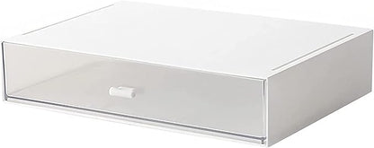 Desk Organizer with Drawers Stackable Storage Drawers, Plastic Compact Desk by kulusion