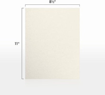 LUXPaper 8.5" x 11" Paper | Letter Size | Quartz Metallic | 80lb. Text | 50 Qty - Image 2