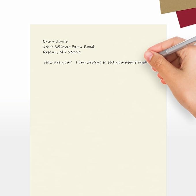 LUXPaper 8.5" x 11" Classic Crest Paper | Letter Size | Baronial Ivory | 24lb. - Image 5