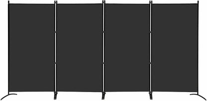 MAYOLIAH 4 Panel Privacy Screen Room Dividers 6FT Tall Portable Office Wall by MayoliahHome