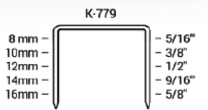 Klinch-Pak K-779/10, 3/8” Leg Length by 1/2" Wide Crown Heavy-Duty Galvanized - Image 3