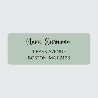 Dotty about Paper Personalized Sage Green Colorblock by DottyAboutPaper