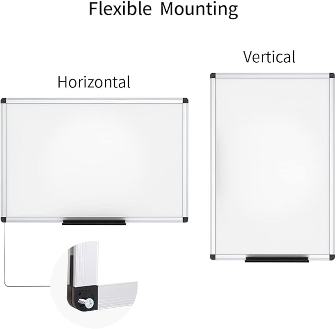 VIZ-PRO Magnetic Dry Erase Board, 48 X 24 Inches, 3 Pack - Image 3