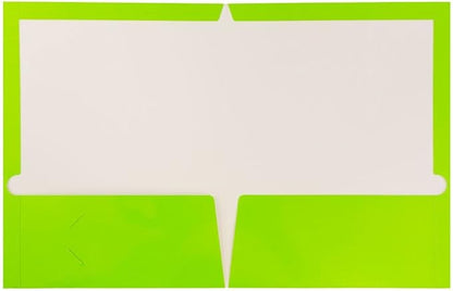 JAM PAPER Laminated Two Pocket Glossy School Folders - Image 4