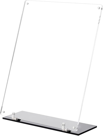 Rebehari 180° Adjustable Acrylic Sign Holder 8.5"x11", Magnetic Code Sign Menu - Image 4
