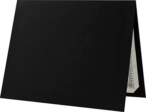 LUXPaper 9.5" x 12" Certificate Holders | Black Linen | 100lb. Cover | 100 Qty by LUXPaper