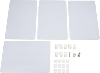 4 Pcs Desk Divider Privacy Panel, 23.6”L X15.8”W Frosted Acrylic Desk Privacy - Image 3