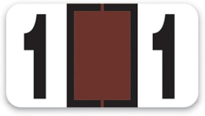 File Right Number Labels Roll – Color-Coded Numeric Filing Labels, 1-5/8" × by Unknown
