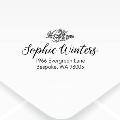 Custom Floral Address Stamp | Choose from 12 Designs | Multiple Ink Color - Image 2