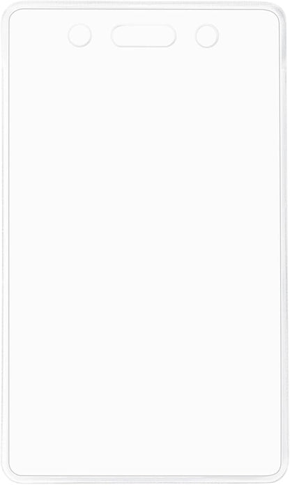Amazon Basics ID Badge Holders, Vertical Clear Plastic 2.55" x 4.41" - Image 4