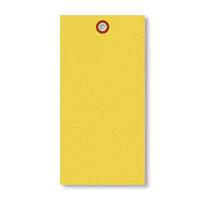 SmartSign 6.25 x 3.125 inch “Yellow” Blank Tyvek Shipping Tags by SmartSign
