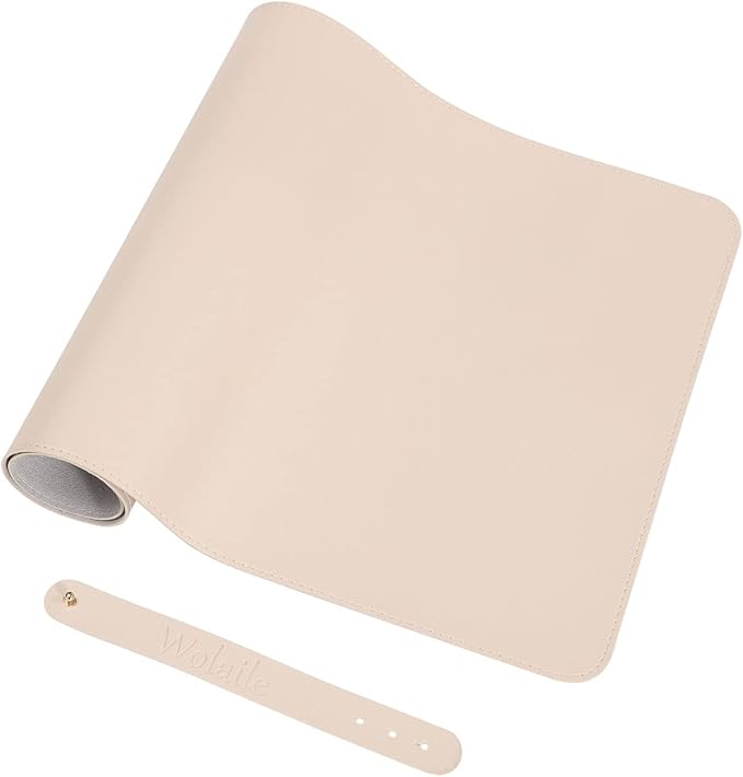 Wolaile Desk Blotter Pad, 36x17 inch PU Leather Computer Mouse Mat, Non-Slip - Image 7
