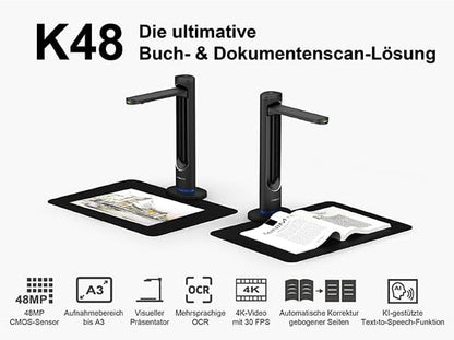 VIISAN K48 Book Scanners: 48MP Output, USB Camera - Image 5