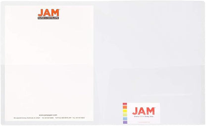 JAM PAPER Plastic Light Weight Flexible Two Pocket Presentation Folders - Image 2