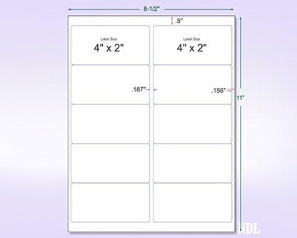 NextDayLabels - 8-1/2 x 11 Neon Color High Light Fluorescent Labels - Image 2