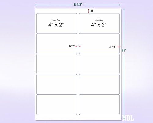8-1/2 x 11 Neon Color High Light Fluorescent Labels - Image 2