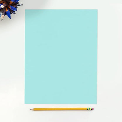 LUXPaper 8.5" x 11" Paper | Letter Size | Seafoam Blue | 80lb. Text | 50 Qty - Image 3