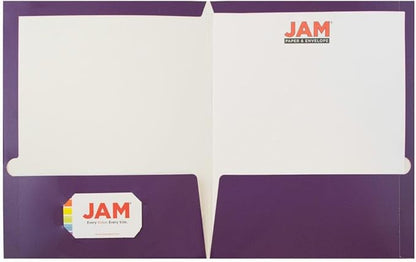 JAM PAPER Laminated Two Pocket Glossy Folders - Image 5