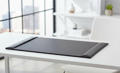 Dacasso Black 30" x 18" Desk Pad/Desk Mat/Desk Protector, Bonded Leather - Image 4