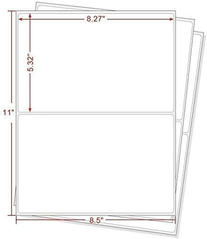 Round Corner Half Sheet Self Adhesive Shipping Labels - Image 4