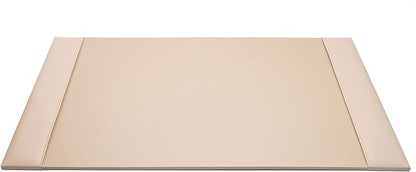 White Latte Bonded Leather 30" x 18" Side-Rail Desk Pad - Image 2