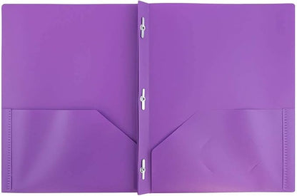 JAM PAPER Plastic Color POP Folders - Image 2