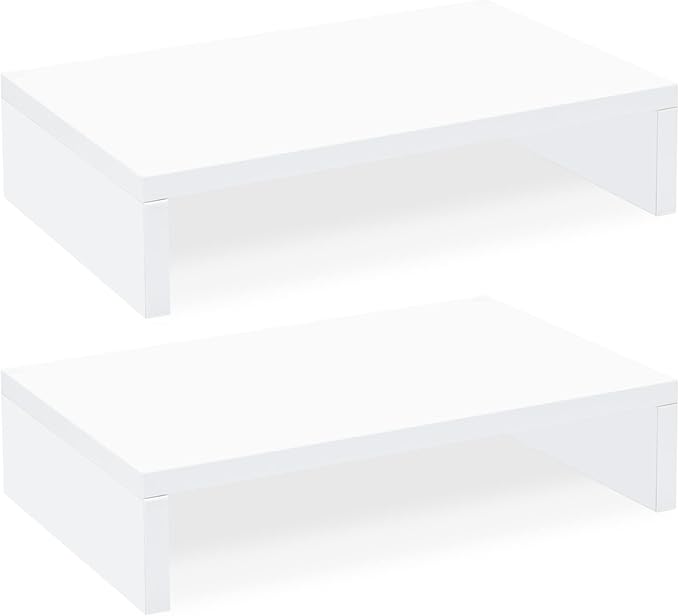 TEAMIX White Monitor Stand Riser by TEAMIX