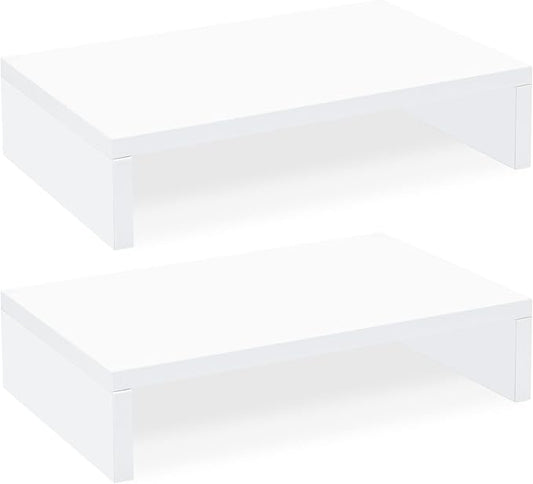 TEAMIX White Monitor Stand Riser by TEAMIX