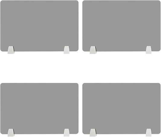 4PCS Desk Dividers Office Partitions, Privacy Desk Panel Protective, Frosted by TFCFL