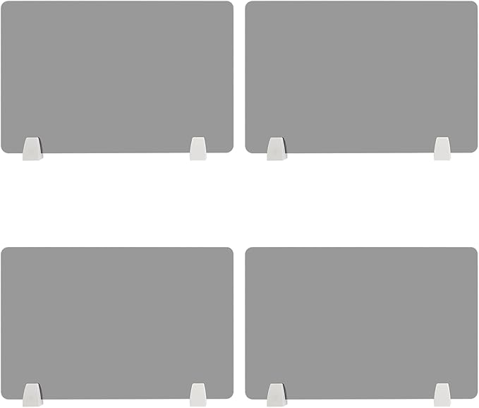 4PCS Desk Dividers Office Partitions, Privacy Desk Panel Protective, Acrylic - Image 3