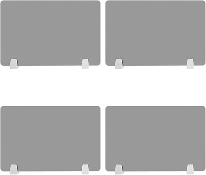 4PCS Desk Dividers Office Partitions, Privacy Desk Panel Protective, Acrylic - Image 3